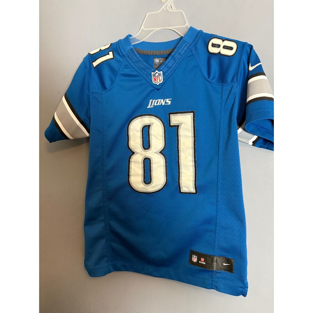 Nike On Field Calvin Johnson #81 Detroit Lions Jersey Youth Medium 10/12